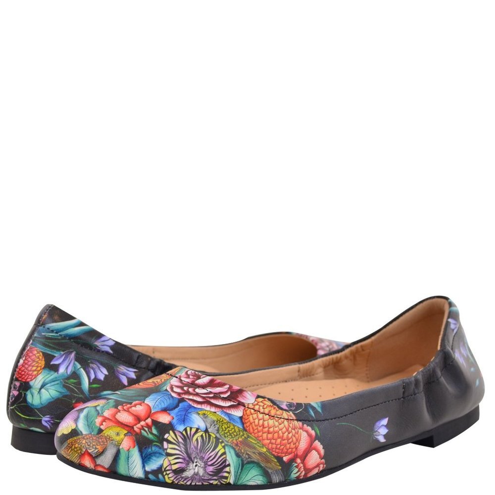 Anuschka Natalie Printed Leather Ballet Flat 4221